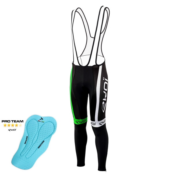 Rajtuzy zimowe EKOI COMP10 Proteam czarno-zielone Rajtuzy zimowe EKOI COMP10 Proteam czarno-zielone