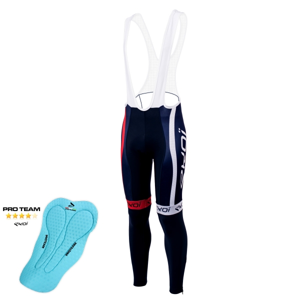 Dlouhé cyklistické kalhoty EKOI COMP10 s PROTEAM vložkou francouzská modrá Dlouhé cyklistické kalhoty EKOI COMP10 s PROTEAM vložkou francouzská modrá