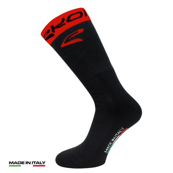 Chaussettes hiver EKOI Unitaille Noir Rouge Chaussettes hiver EKOI Unitaille Noir Rouge
