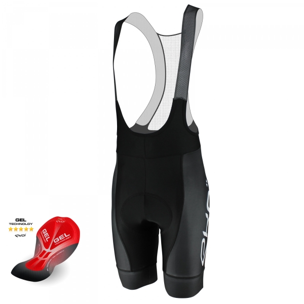 EKOI PROTECT Black bib short with GEL pad EKOI PROTECT Black bib short with GEL pad