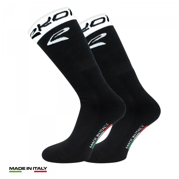 EKOI unisize Black / White winter cycling socks twin-pair pack EKOI unisize Black / White winter cycling socks twin-pair pack