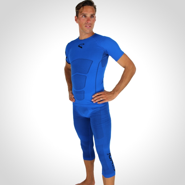 Pack EKOI RUN Corsaire Manches courtes Bleu Pack EKOI RUN Corsaire Manches courtes Bleu