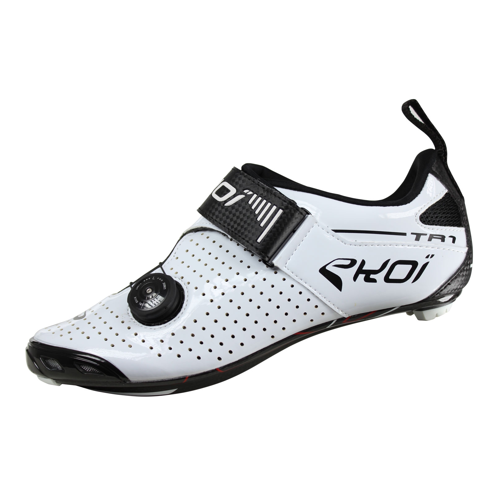 Chaussures Triathlon EKOI TR1 LD Carbone Blanches EKOI