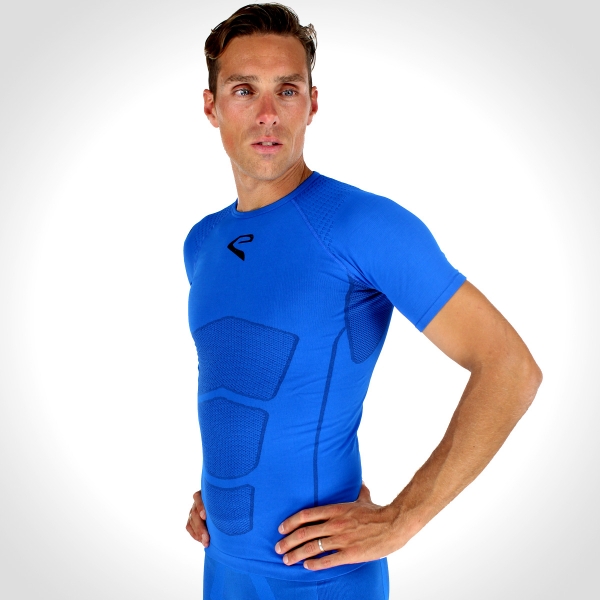 Maillot EKOI RUN manches courtes Bleu Maillot EKOI RUN manches courtes Bleu