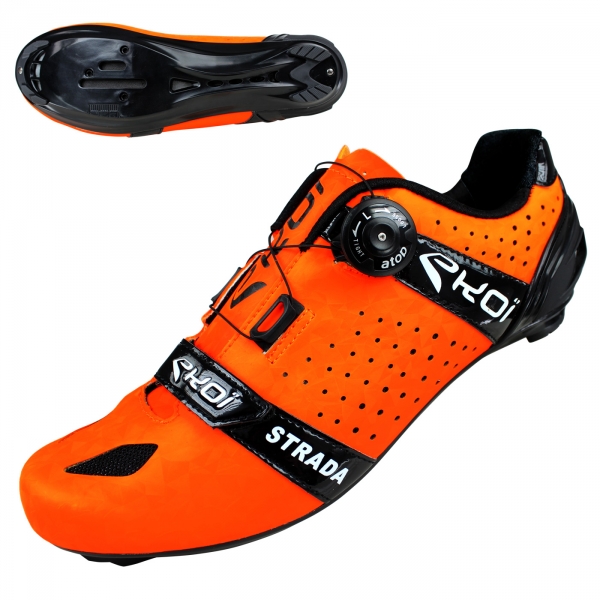 Chaussures route EKOI Strada Cristal Fluo Orange Chaussures route EKOI Strada Cristal Fluo Orange