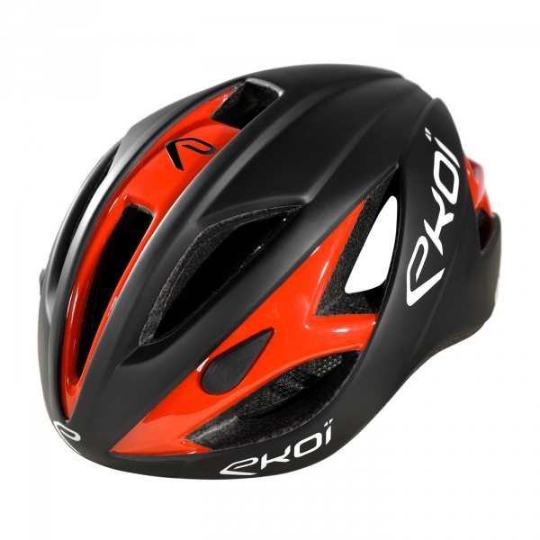 Casque EKOI AR13 Noir mat Orange fluo Casque EKOI AR13 Noir mat Orange fluo