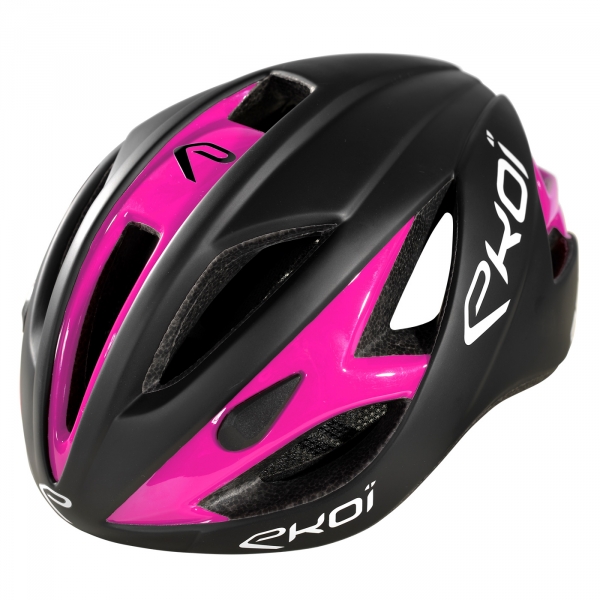 Casque EKOI AR13 Noir mat Rose Casque EKOI AR13 Noir mat Rose