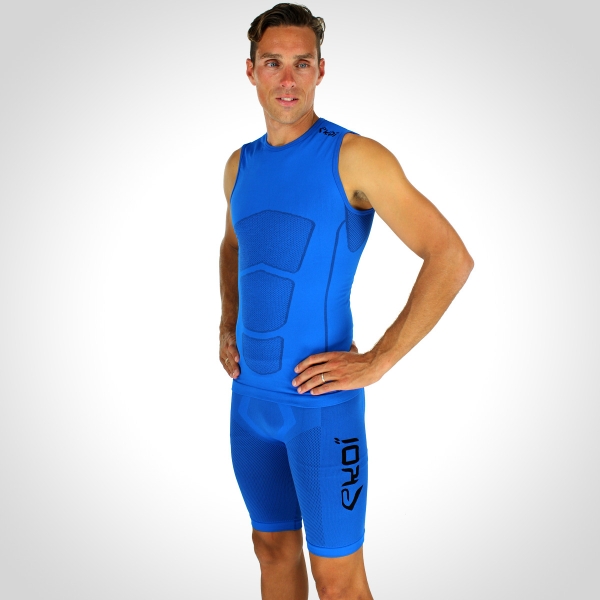 Pack EKOI RUN Short Sans Manches Bleu Pack EKOI RUN Short Sans Manches Bleu