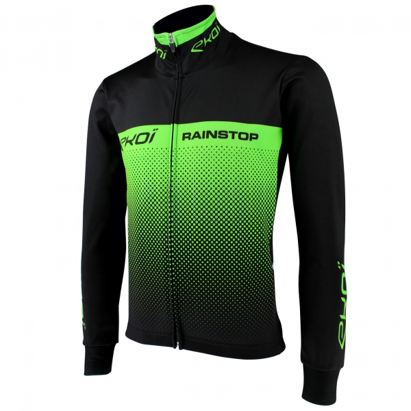 Veste EKOI RAIN STOP Noir Vert fluo Veste EKOI RAIN STOP Noir Vert fluo