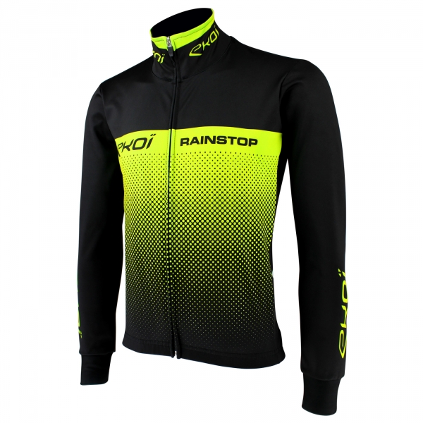 Veste EKOI RAIN STOP Noir Jaune fluo Veste EKOI RAIN STOP Noir Jaune fluo