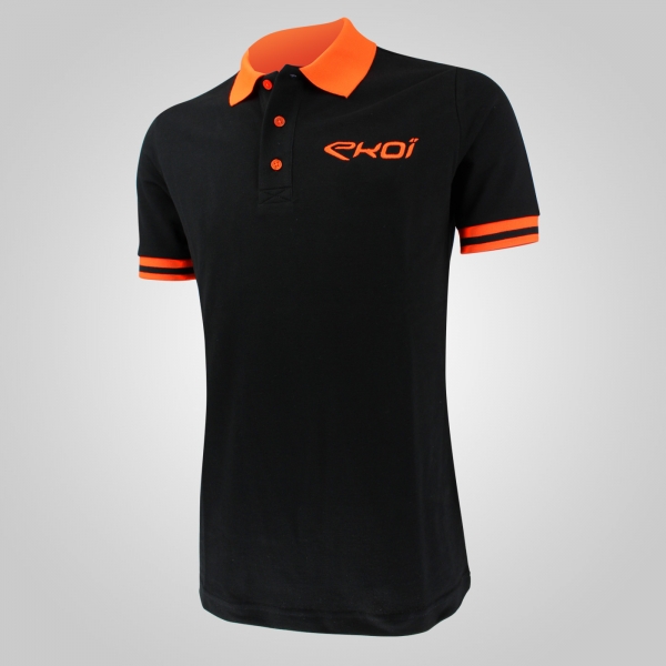 Polo Club EKOI Noir Orange fluo Polo Club EKOI Noir Orange fluo