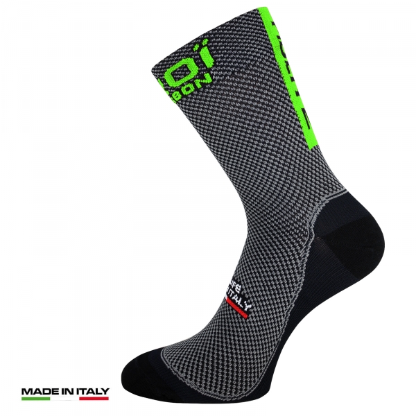 Chaussettes été EKOI Carbon Fiber 2 Vert fluo Chaussettes été EKOI Carbon Fiber 2 Vert fluo