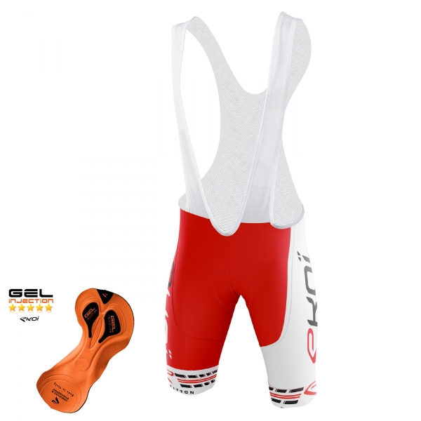 Cuissard EKOI COMP11 Gel Injection Rouge Blanc Cuissard EKOI COMP11 Gel Injection Rouge Blanc