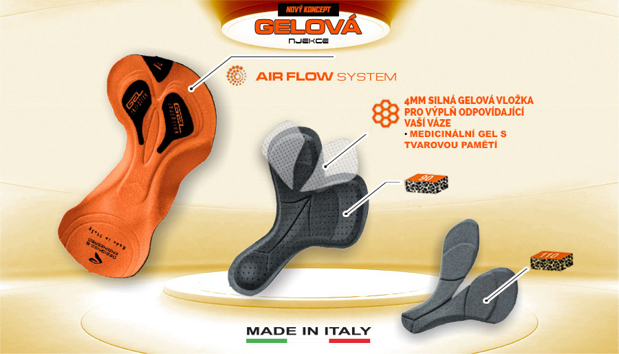 Peau Gel Cuissard EKOI Comp11 made italy